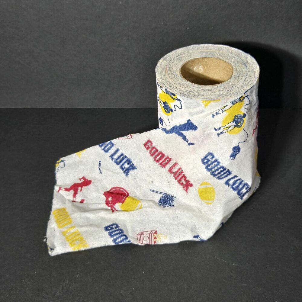Applause Brand Football Sports Good Luck Toilet Paper Partial Roll Novelty Fun